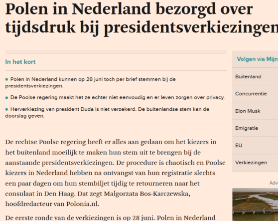 Gazeta holenderska FD z 15 czerwca 2020_kl3dedddd