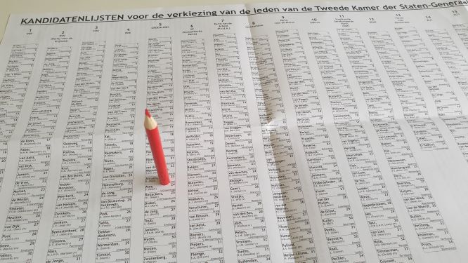 lista wyborcza 2021 Holandia